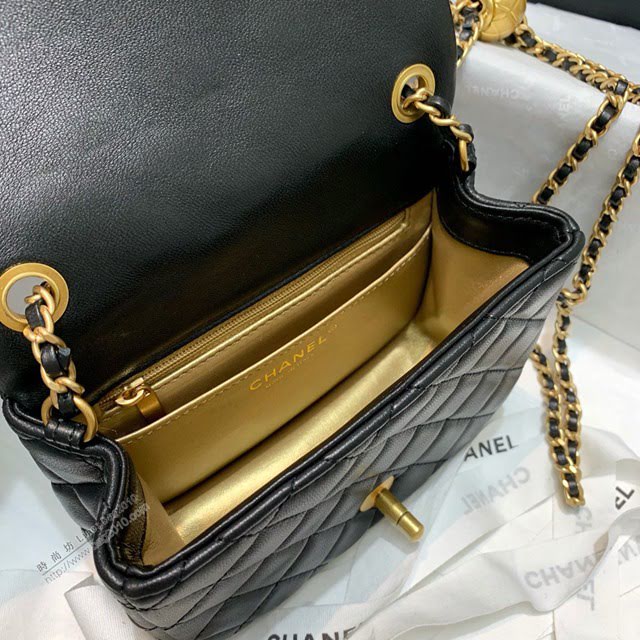 Chanel女包 1786黑色 Chanel2020新款單肩腋下包 Chanel鏈條單肩斜挎小號包  djc3996